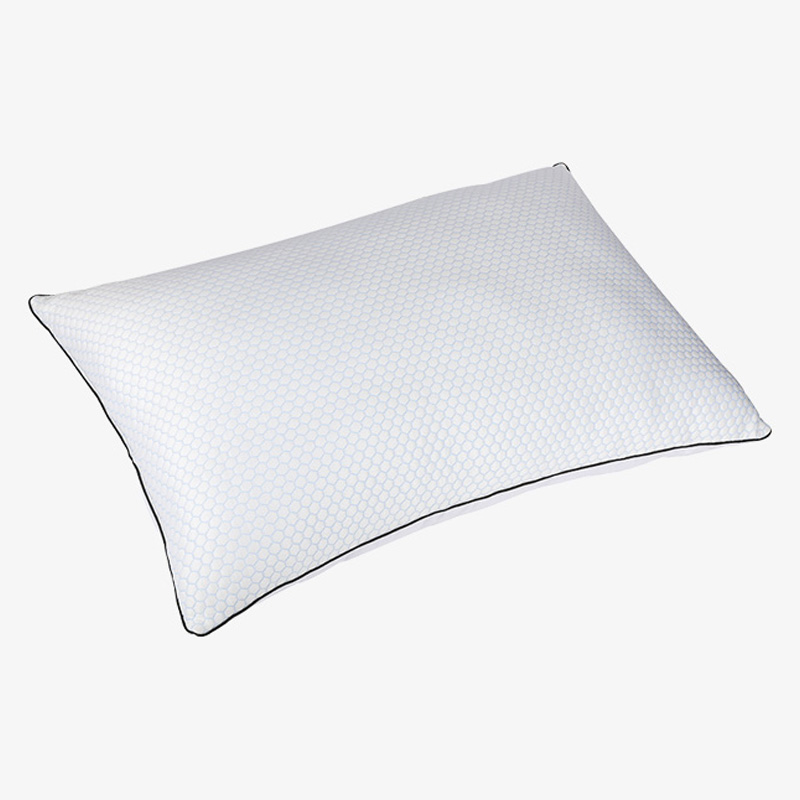 Cooling Jacquard Pillow With Polyester Fiber, Cool And Breathable 233tc Cotton Double-Sided Pillow For Sleeping